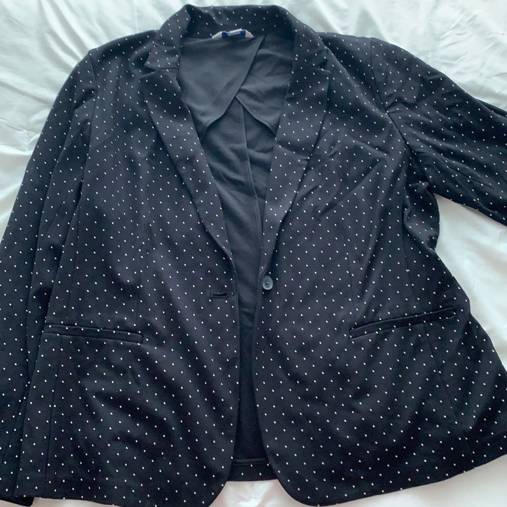 Polka dot blazer